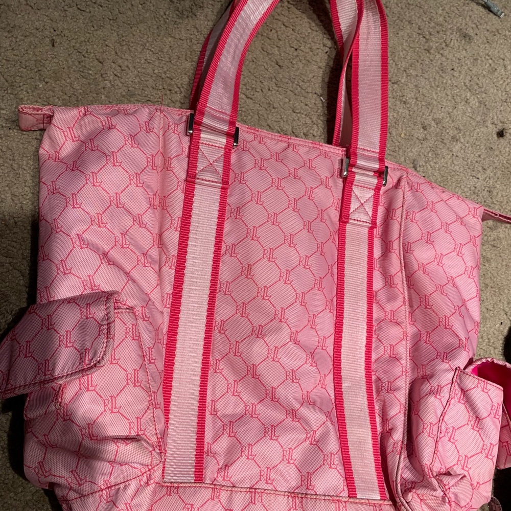 SOLD SOLD SOLD SOLD SOLD Ralph Lauren pink nylon purse